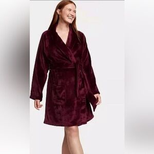 Victoria secret Burgundy Bathrobe Embroidered VS